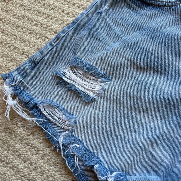 Pacsun Ultra High Rise Distressed Jean Shorts - Picture 6 of 6